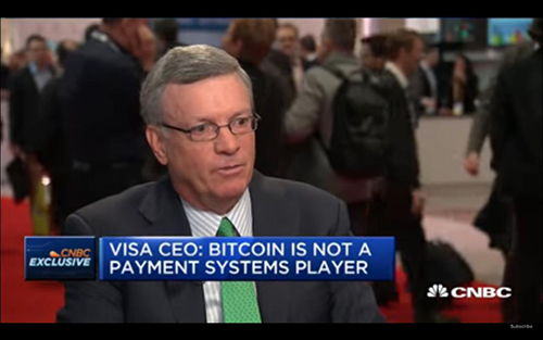 Bitcoin as a Payment Method - VISA CEO Kelly